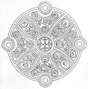 coloriage mandala arabesque